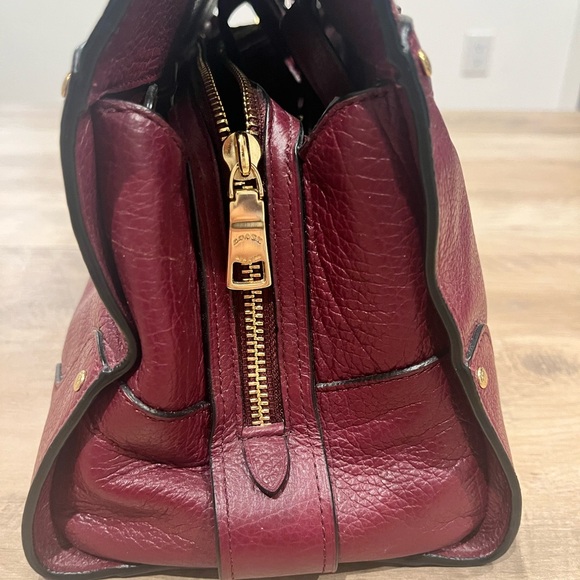 Coach Maroon Leather satchel bag - Picture 4 of 10